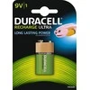 Akumuliatorius - Duracell 9V Įkraunamas 170 mAh 400 Ciklų