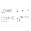 Duravit „Instadrain“ vamzdinis praustuvo sifonas, taupantis vietą, be sifono, sifono skersmuo 32 mm 2130