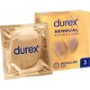 Durex Sensual Extra Lube prezervatyvai su papildomu lubrikantu, 3 vnt