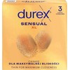 Durex Sensual XL itin ploni prailginti prezervatyvai 3 vnt