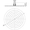 Deante DTA Steel overhead shower – 300 mm