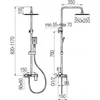 Dušo komplektas 2420150 ARS SHOWER COLUMN CHROME VALVEX // BV.2420150
