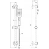 Valvex Dušo komplektas 2432950 LOFT SLIDING SHOWER SET, 3-FUNCTION // BV.2432950