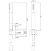 Dušo komplektas Cersanit S951-398 DUŠO RINKINYS INVERTO POINT HANDLE CHROM // N.00.INVERTO
