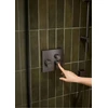 KFA OneClick termostatinis įleidžiamas dušo rinkinys su slankiuoju strypu Malaga 5759-330-61 PVD Gun Metal Pilkas