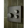 KFA OneClick termostatinis įleidžiamas dušo rinkinys su slankiuoju strypu Malaga 5759-330-61 PVD Gun Metal Pilkas