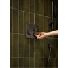 KFA OneClick termostatinis įleidžiamas dušo rinkinys su slankiuoju strypu Malaga 5759-330-61 PVD Gun Metal Pilkas