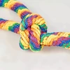 Duvo+ Elastinis virvelinis žaislas su mazgeliais ir kilpa, įvairiaspalvis, 60x12x7cm