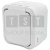Duwi 60224 Vieno paviršiaus montuojamas lizdas su įžeminimu Aqua Pro IP55 baltas 60224