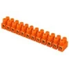 Duwi 24658 Gnybtų blokas 12 takelių 6,0 mm2 oranžinis 24658