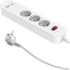 Duwi PD20 greito įkrovimo prailgintuvas, 3 lizdų su jungikliu + 2x USB (A+C) 1,4 m SQUALL, baltas / 34096