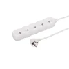 Düwi Prailgintuvas 5 lizdų, 3m baltas, 3x1,0mm OWY 34530