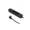 Duwi PD20 3 lizdų greito įkrovimo prailgintuvas su jungikliu + 2x USB (A+C) 1,4 m SQUALL, grafito spalvos / 34098