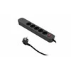 Duwi PD20 greito įkrovimo prailgintuvas, 5 lizdų su jungikliu + 2x USB (A+C), 1,4 m SQUALL, grafito spalvos / 34099