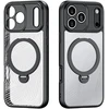 Dux Ducis Aimo Mag dėklas su Magnetic Ring and Stand skirtas Apple iPhone 17 Pro – juodos spalvos