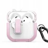DUX DUCIS PECP - TPU+PC apsauginis dėklas, skirtas AirPods 4 baltas rožinis