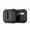 Ausinių dėklas Dux Ducis PECP, skirtas AirPods 4 ausinėms, apsauginis TPU+PC, juodas
