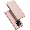 Dux Ducis Skin Pro Xiaomi 13 Pro atverčiamas Card Wallet su stoveliu dėklas telefonui rožinės spalvos