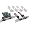 StarTech InLine PCIe 4 prievadų RS-232 plokštė – 4 x D-Sub 9 jungtys – pridedamas žemo profilio laikiklis