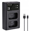 Dvigubas USB įkroviklis, skirtas „Sony A6000 A6500 A6300 A6400 A7 R S II“ / Kf28.0009