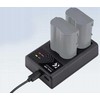 Dvigubas USB įkroviklis, skirtas „Sony A6000 A6500 A6300 A6400 A7 R S II“ / Kf28.0009