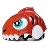 Dviratininko šalmas dziecięcy Wozinsky motyw dinozaur 52-56 cm - raudona