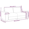 Dvivietė sofa, geltona, 180x78x84 cm, aksomas