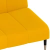 Dvivietė sofa-lova, geltonos spalvos, aksomas