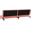 Dvivietė sofa-lova, rožinės spalvos, aksomas