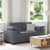 Dvivietė sofa, tamsiai pilka, 160x77x82 cm, aksomas