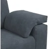 Dvivietė sofa, tamsiai pilka, 160x77x82 cm, aksomas