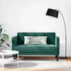 Dvivietė sofa, tamsiai žalia, 111 cm, aksomas