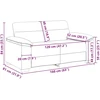 Dvivietė sofa, tamsiai žalia, 160x81x84 cm, audinys