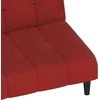 Dvivietė sofa-lova, raudonojo vyno spalvos, aksomas