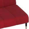 Dvivietė sofa-lova, raudonojo vyno spalvos, aksomas