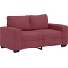 Dvivietė sofa, vyno raudonumo, 160x77x82 cm, audinys