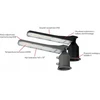 Led Line Lite Gatvės šviestuvas su foto rėle LED 230V 50W 5 000lm, 140° x 70° 4000K, pilkas, FLAMINGO, IP65, IK08