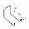 None Nežinomas Dvigubas kablys h2u 220, J formos, 120 x 220 x 50 mm