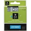 Dymo DYMO D1 24 MM X 7M skaidri (baltos spalvos)