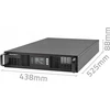 QOLTEC 52287 nepertraukiamo maitinimo šaltinis, skirtas RACK / 3kVA / 3000W / Galios koeficientas 1,0 / LCD / EPO / USB / On line
