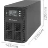 QOLTEC 52280 Nepertraukiamo maitinimo šaltinis UPS / 1kVA / 1000W / Galios koeficientas 1.0 / LCD / EPO / USB / Prisijungę