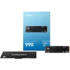 Samsung SSD | 990 | 1000 GB | SSD form factor M.2 2280 | Solid-state drive sąsaja PCIe 4.0 x4, NVMe 2.0 | Skaitymo greitis 7150 MB/s | Rašymo greitis 6450 MB/s