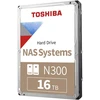 Toshiba 8,9 cm (3,5") 16 TB SATA3 NAS N300 7200 RPM vidinis kietasis diskas (bulk pakuotė)
