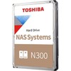 Disk Toshiba HDD NAS N300 16TB CMR, 3.5'', 512MB, 7200RPM, SATA, TBW: 180