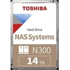 Dysk Toshiba N300 NAS Hard Drive 14TB 1024MB 3.5inch 7200RPM (MN11ACA14TS)