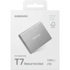 Kietasis nešiojamasis SSD diskas Samsung T7 Resurrected 2TB“, 1050 MB/s skaitymo ir 1000 MB/s įrašymo sparta.