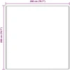 Neslystantis plaukuotas kilimas Kreminė 200 x 200 cm PP