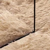 Shaggy tipo kilimas, NAVARRA, 120x120 cm, smėlio, poliesteris