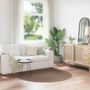 Neslystantis plaukuotas kilimas Ruda 160 x 160 cm PP