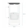 Filtravimo ąsotis Wessper ąsotis Wessper D4 BOROSILICATE MINI futureflow™ Aquamax (WES208-FF-BK)